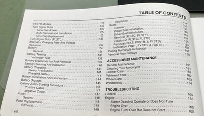 Harley Davidson 99469-04 Softail Models Owner's Manual 2004 Genuine