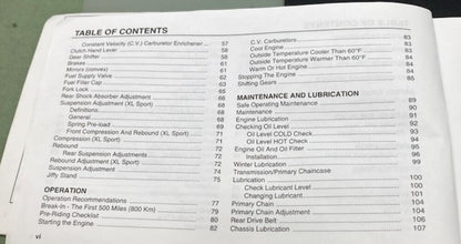 Harley Davidson 99468-03 Sportster Models Owner's Manual 2003 Genuine