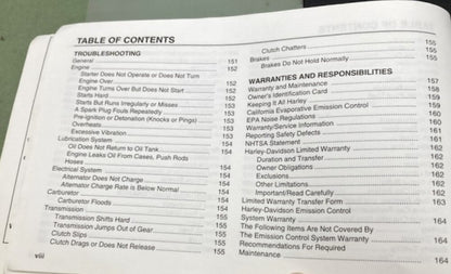 Harley Davidson 99468-03 Sportster Models Owner's Manual 2003 Genuine
