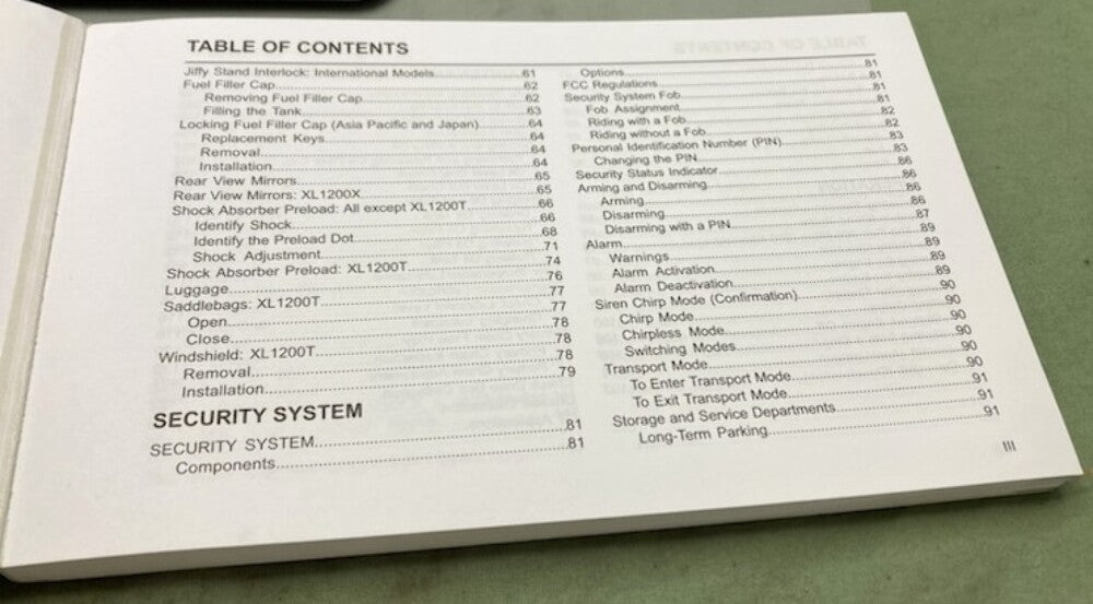 Harley Davidson 99468-17A Sportster Models Owner's Manual 2017 Genuine