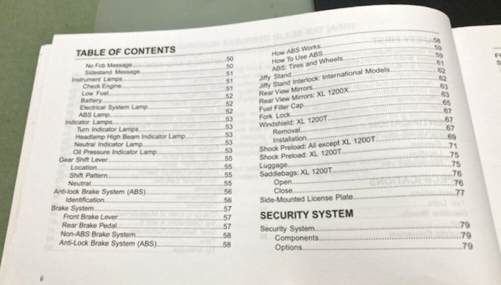 Harley Davidson 99468-15 Sportster Models Owner's Manual 2015 Genuine