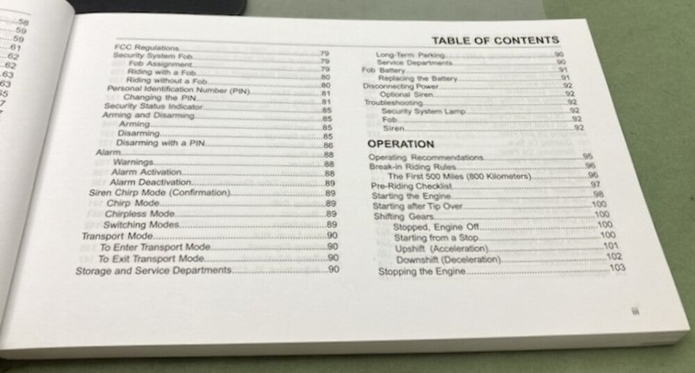 Harley Davidson 99468-15 Sportster Models Owner's Manual 2015 Genuine