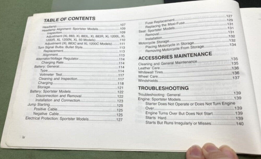 Harley Davidson 99468-07A Sportster Models Owner's Manual 2007 Genuine