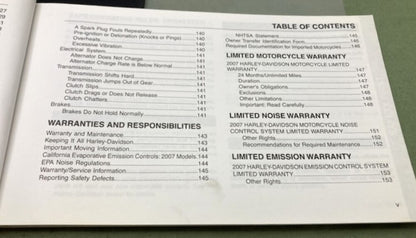 Harley Davidson 99468-07A Sportster Models Owner's Manual 2007 Genuine