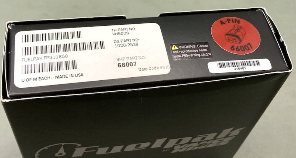 VANCE & HINES 66007 FUELPAK FP3 1020-2538 VH5028 New Genuine