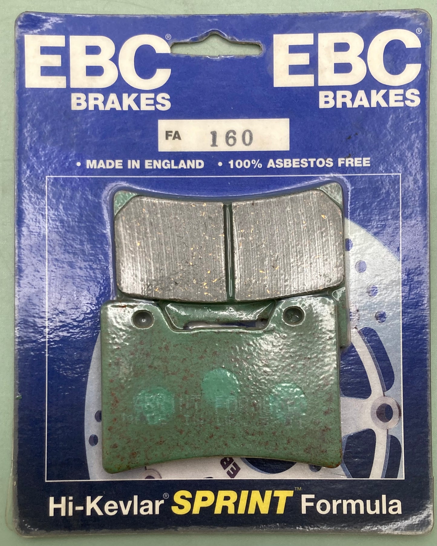 New Genuine EBC FA160 Organic Base FA Brake Pad Set
