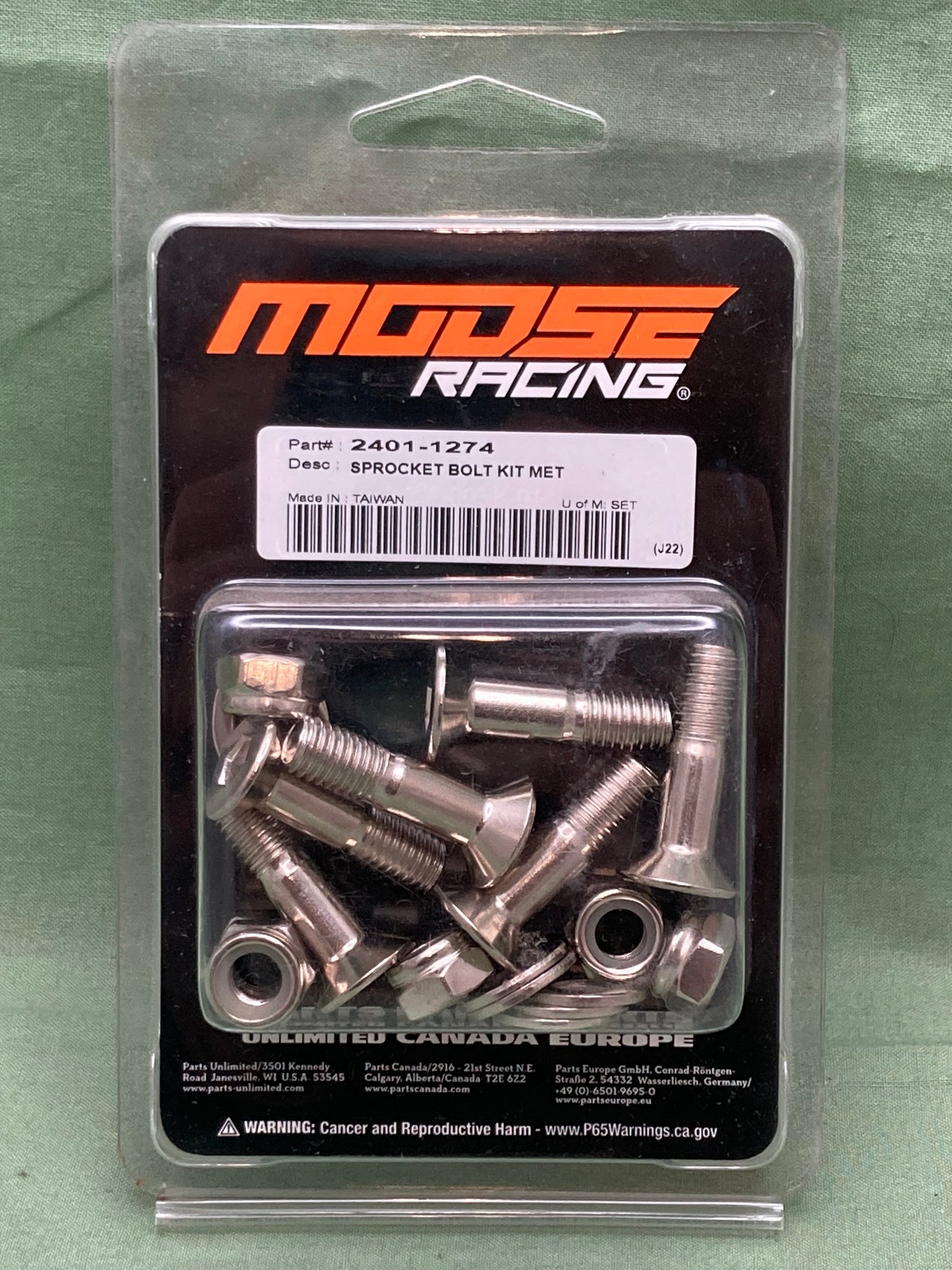 New Genuine Moose 2401-1274 Sprocket Lock Bolt Kit