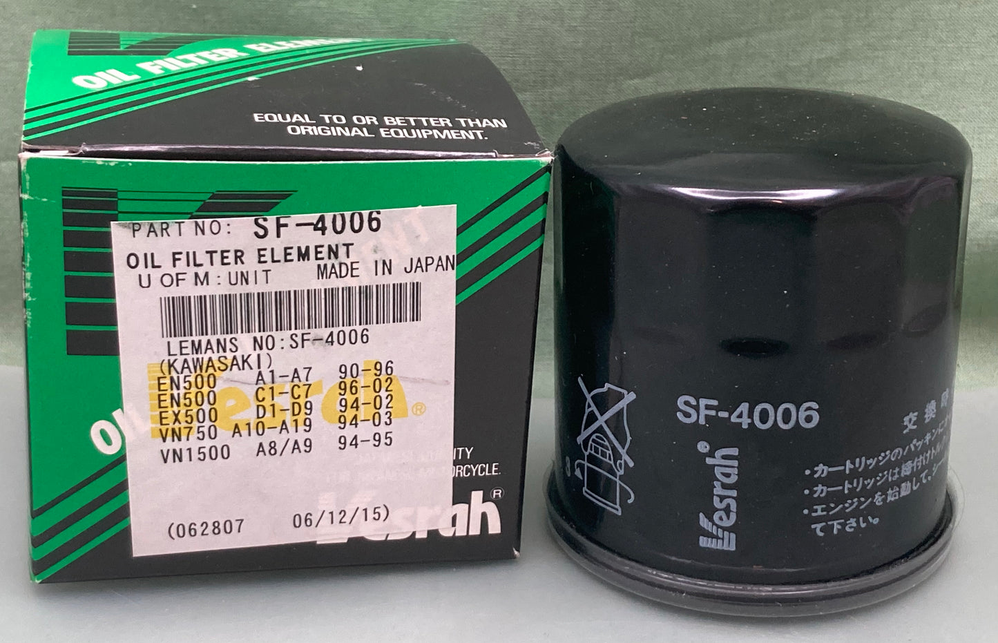 QTY 3 New Genuine Vesrah SF-4006 Oil Filter Element