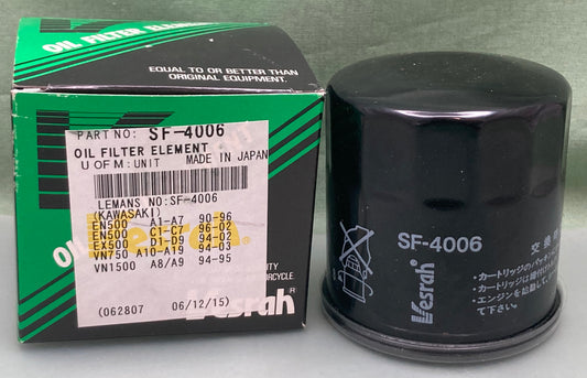 QTY 3 New Genuine Vesrah SF-4006 Oil Filter Element