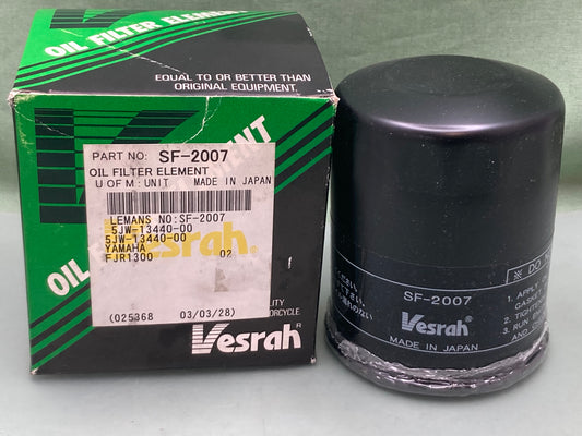 New Genuine Vesrah SF-2007 Oil Filter Element