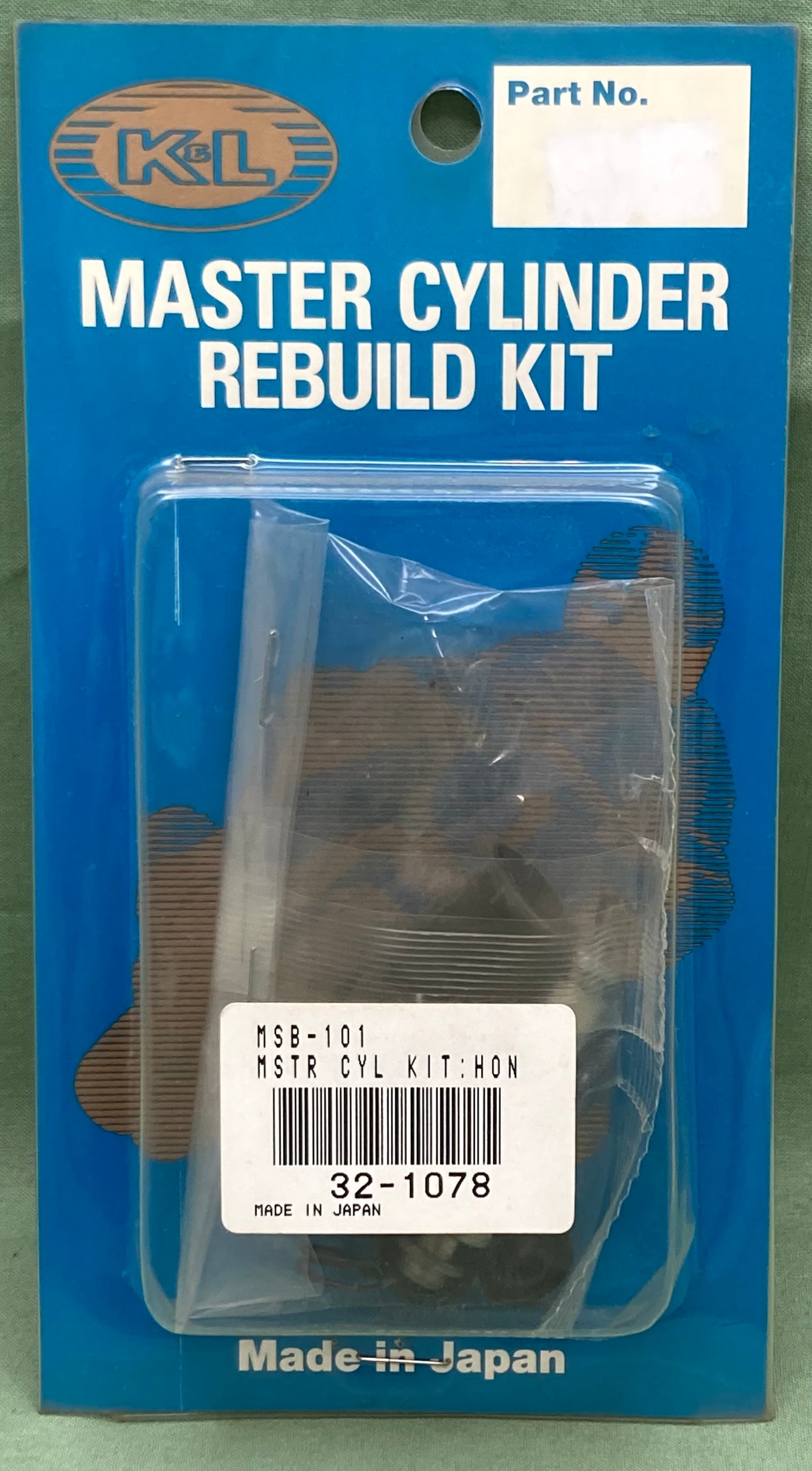 New Genuine K&L 32-1078 Master Cylinder Rebuild Kit; Honda