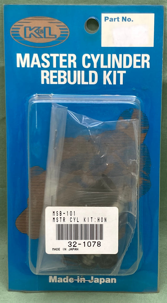 New Genuine K&L 32-1078 Master Cylinder Rebuild Kit; Honda