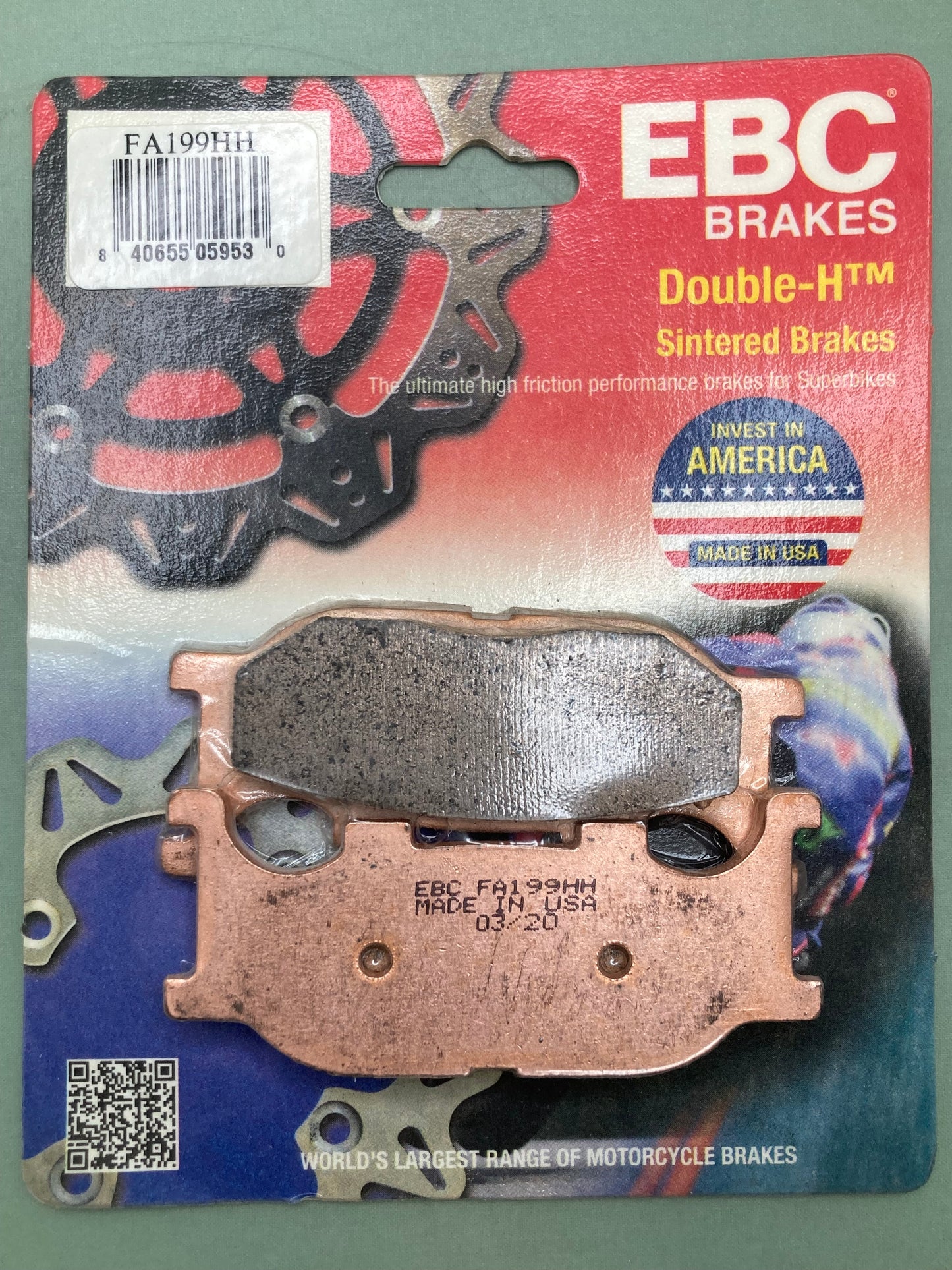 New Genuine EBC FA199HH Sintered HH Brake Pads
