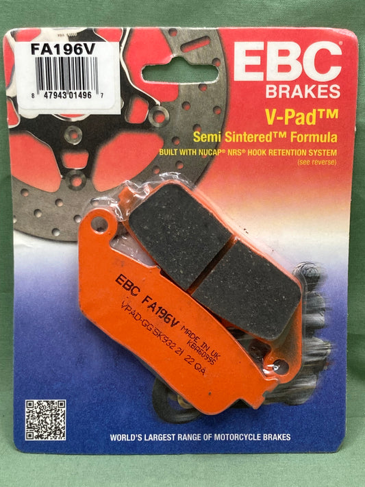 New Genuine EBC FA196V Semi-Sintered V Brake Pads