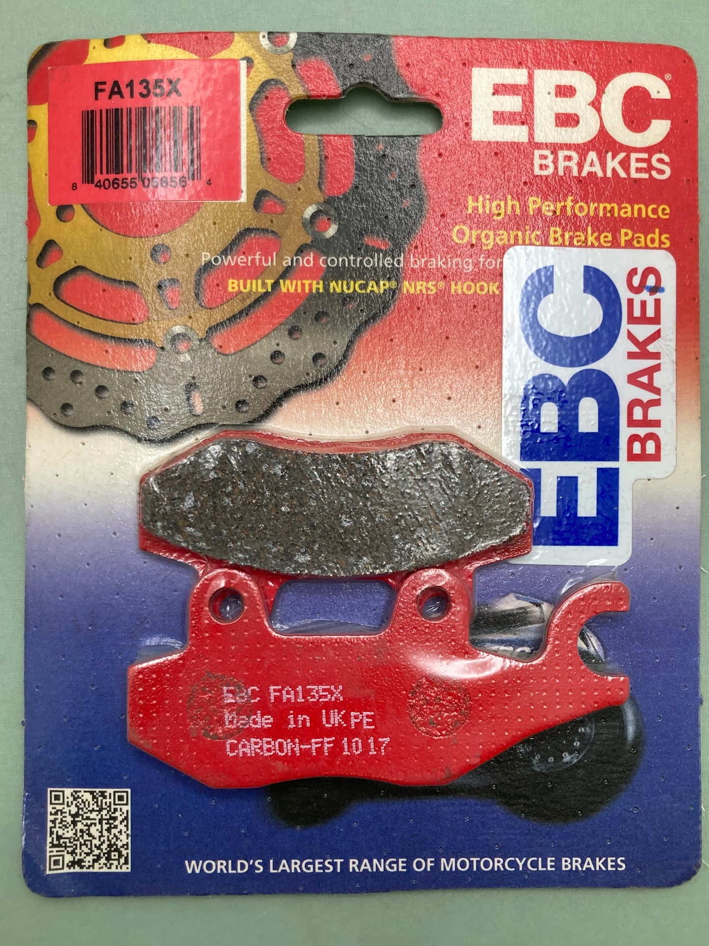 New Genuine EBC FA135X Sport Carbon X Brake Pads Black