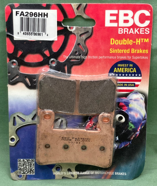 New Genuine EBC FA296HH Sintered Metal Brake Pad Set MC Harley/Buell