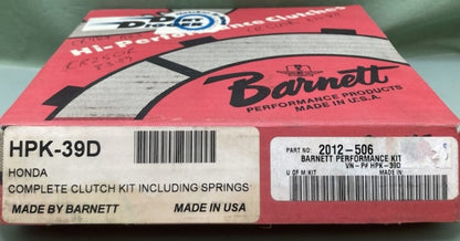 New Genuine Barnett HPK-39D Complete Clutch Kit Including Springs, 2012-506