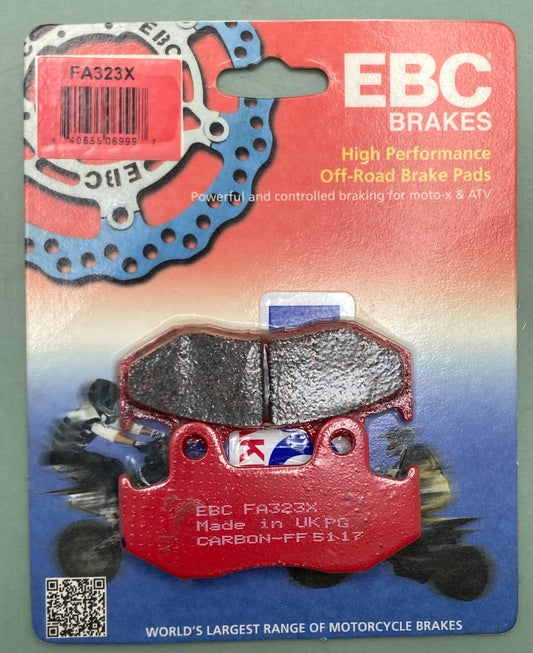 New Genuine EBC FA323X High Performance Sport Carbon X MC Brake Pad Set