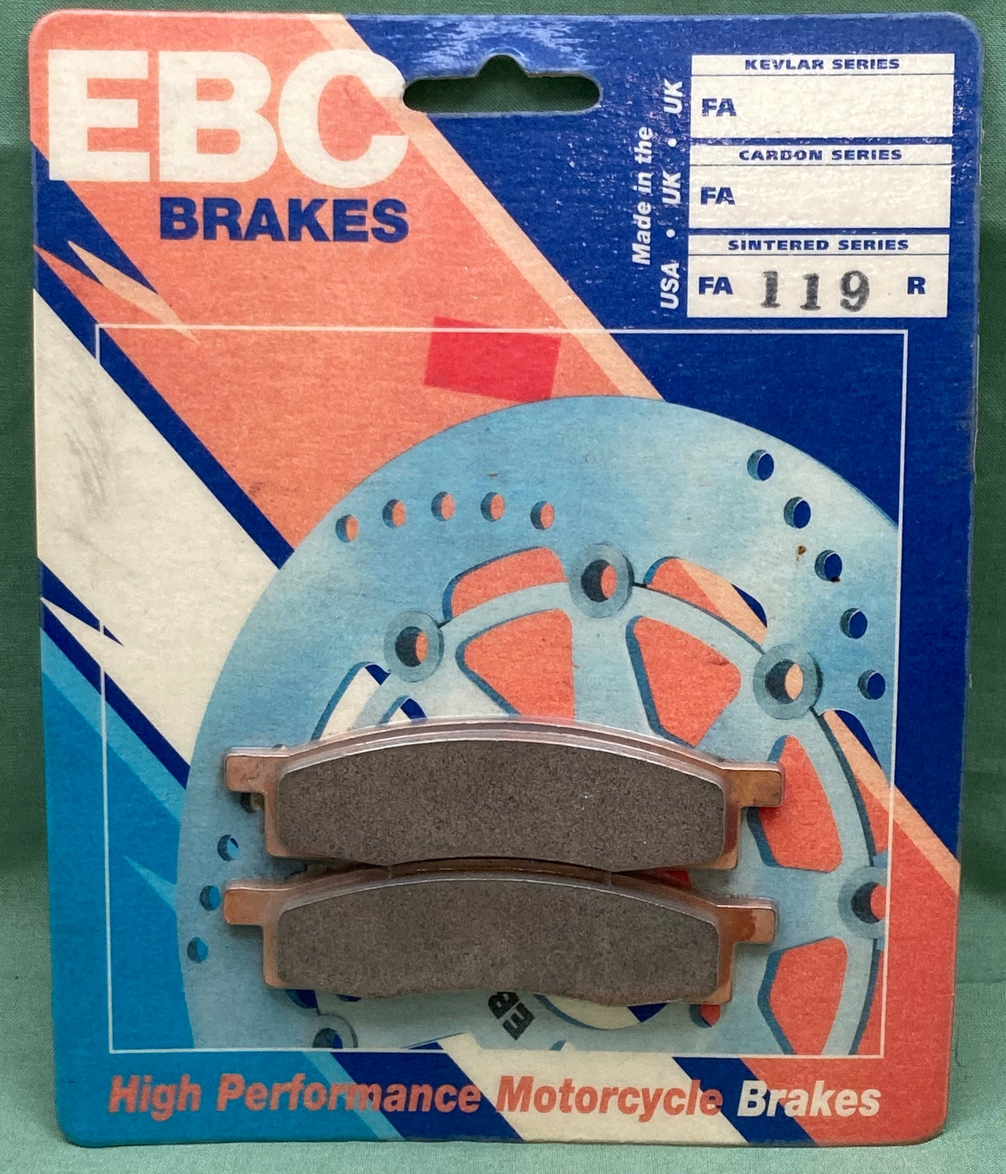 New Genuine EBC FA119R High Performance MC Long-Life Sintered R Brake Pad Set