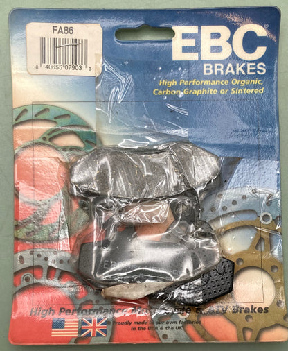 New Genuine EBC FA86 High Performance MC & ATV Organic, Sintered Brake Pads