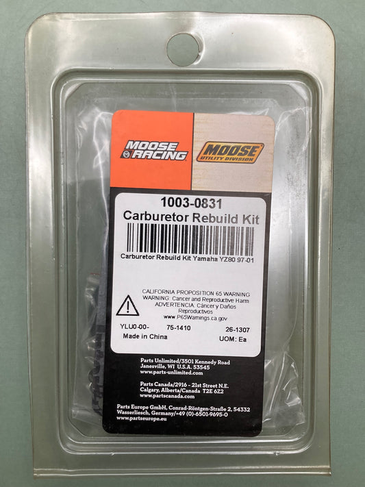 New Genuine Moose 1003-0831 Carb. Repair Kit for Yamaha YZ80 97-01