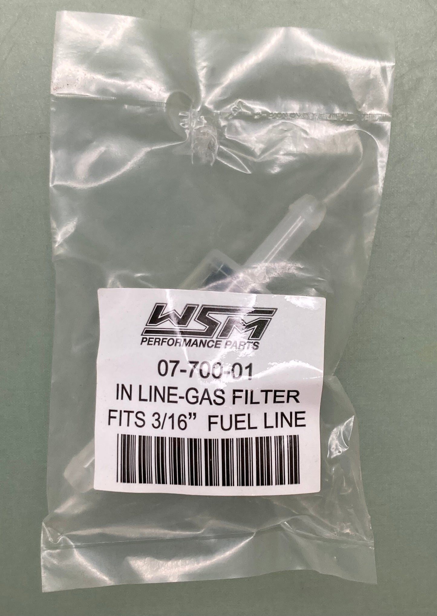 New Genuine WSM 07-700-01 In Line-Gas Filter Fuel Line Fits 3/16"