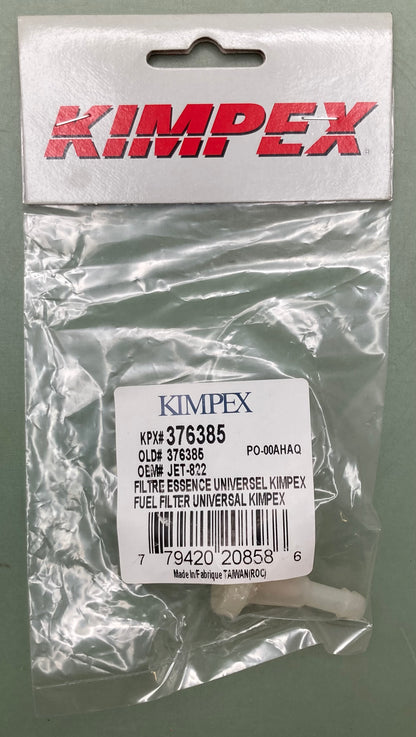 New Genuine Kimpex 376385 Fuel Filter, Uni.