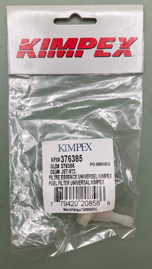 New Genuine Kimpex 376385 Fuel Filter, Uni.