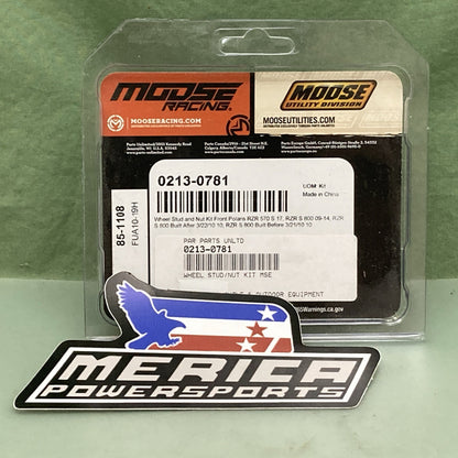 NEW GENUINE MOOSE RACING 0213-0781 Front Wheel Stud and Nut Kit