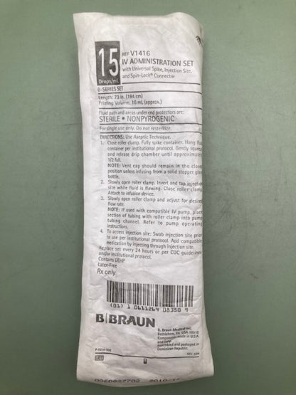 QTY 2 B. Braun V1416 IV Administration B-Series Set New Genuine