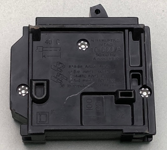 Schneider DP-4075 Single Pole Circuit Breaker 20 Amp HOM120 10 ka Genuine