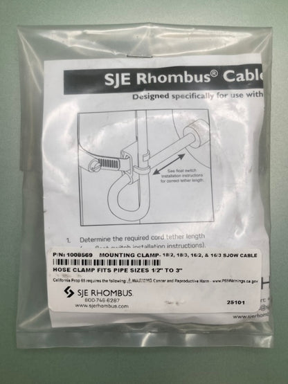SJE Rhombus 1008569 Cable Mounting Clamp New Genuine