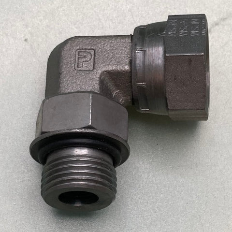 QTY 4 Parker 2507-4-4 Elbow 90 Degree Steel Adapter New Genuine