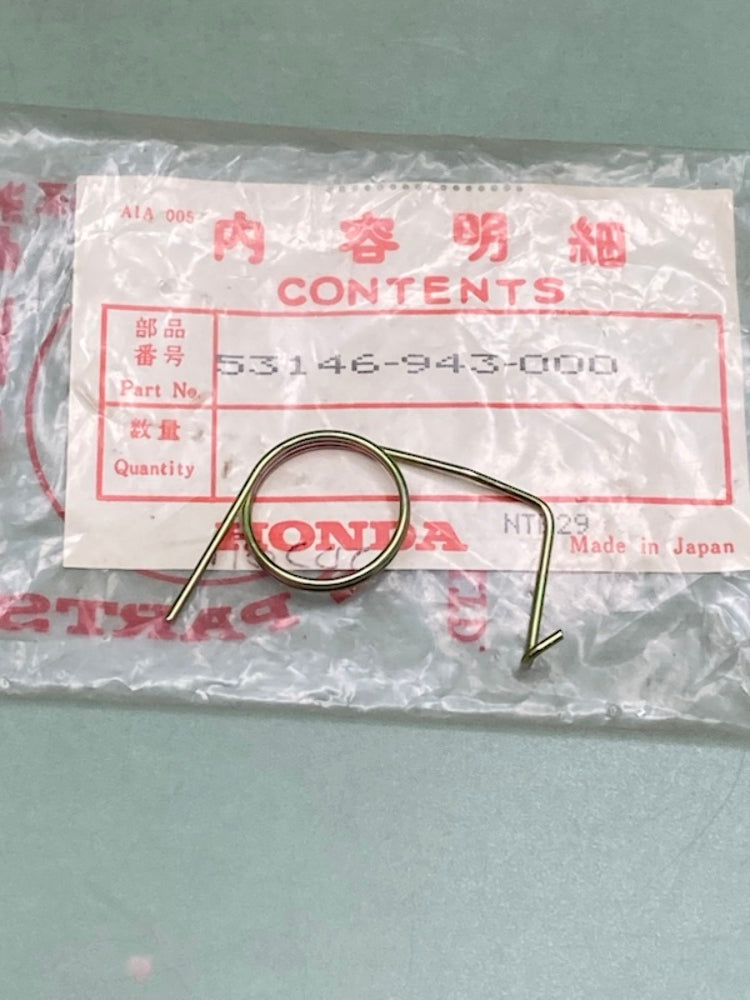 Honda 53146-943-000 SPRING,THROT.LEV. New Genuine