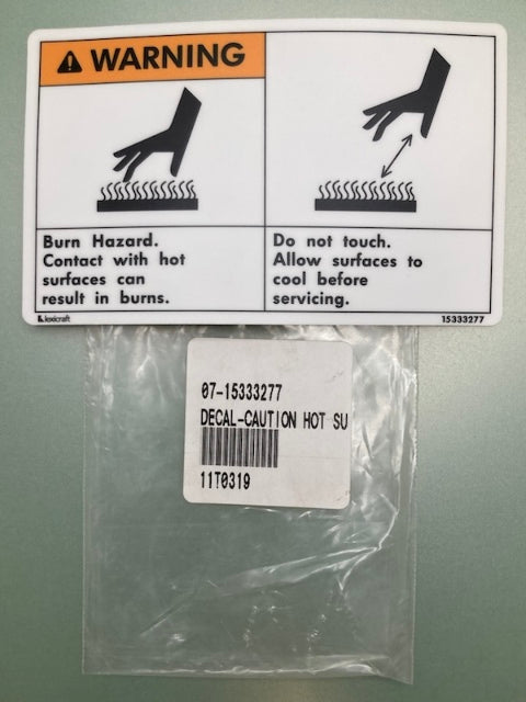 Lexicraft 15333277 Decal-Caution Hot Surface New Genuine