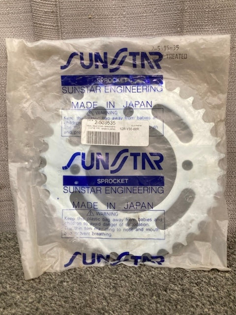 Sunstar 12R-Y35-00R Rear Steel Sprocket 35T 2-5395-35 New Genuine
