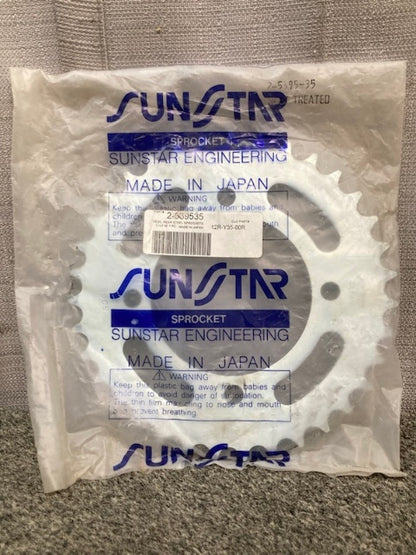 Sunstar 12R-Y35-00R Rear Steel Sprocket 35T 2-5395-35 New Genuine