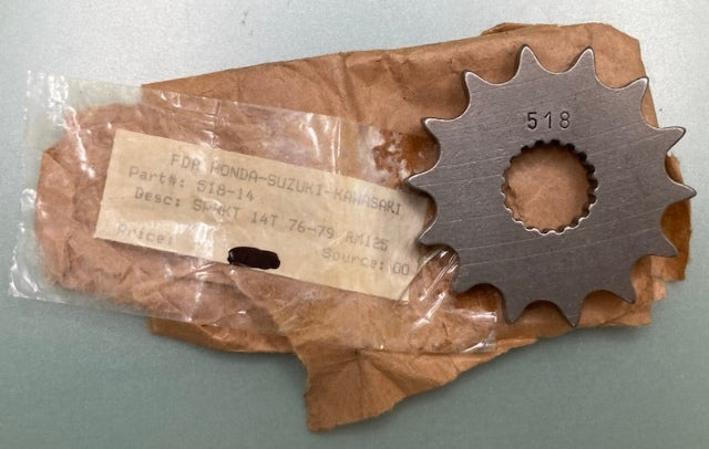 Sprocket Specialists 518-14 Front Sprocket 14T New Replaces