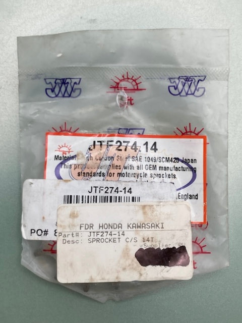 JT Sprockets JTF274.14 Front Sprocket 14T New Genuine