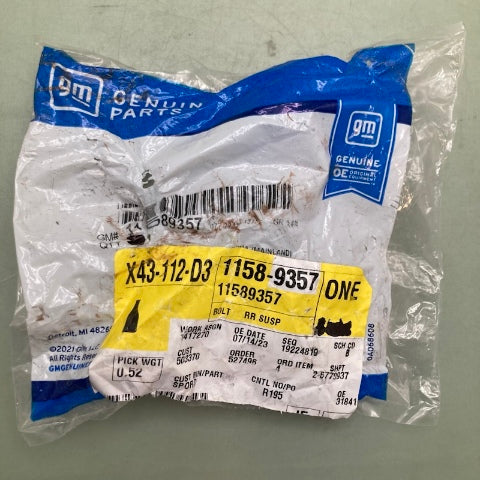 QTY 2 General Motors 11589357 M14x2x80mm Multi-Purpose Bolt New Genuine