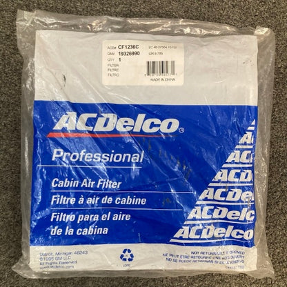 AC Delco GM 19326990 Cabin Air Filter New Genuine