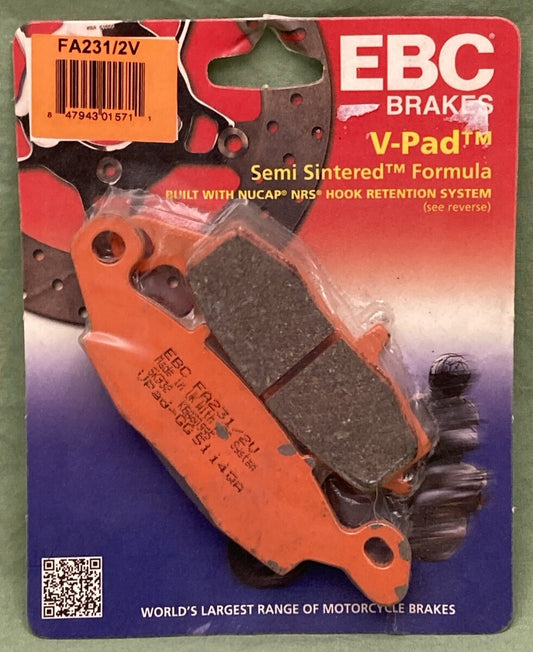 NEW EBC BRAKES FA231/2V  SEMI Sintered FRONT Brake Pads
