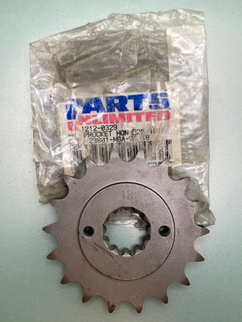 Parts Unlimited 1212-0329 Countershaft Sprocket 18T New Genuine
