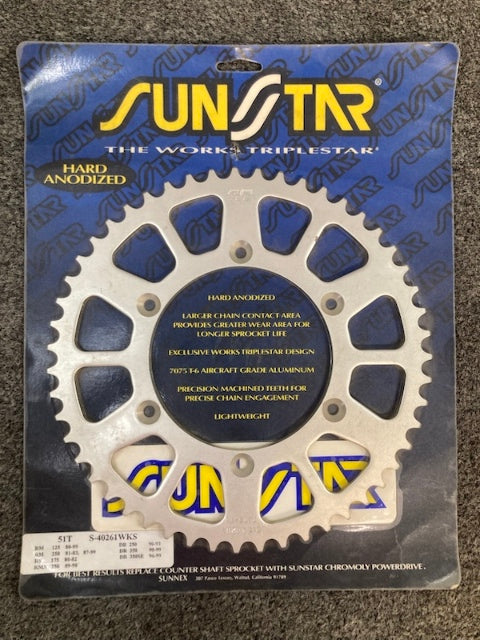 Sunstar S-40261WKS Sprocket 51T New Genuine