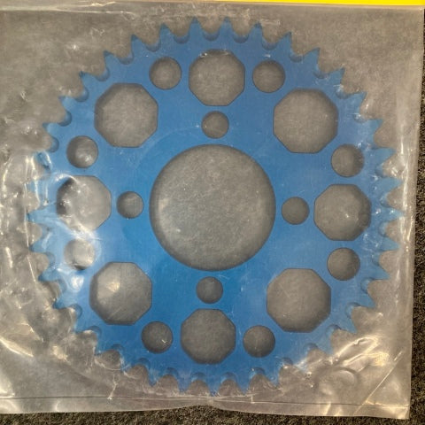 TwoBrothers 7075-T6 Rear Sprocket, Blue 37T 022-3-37BL New Genuine