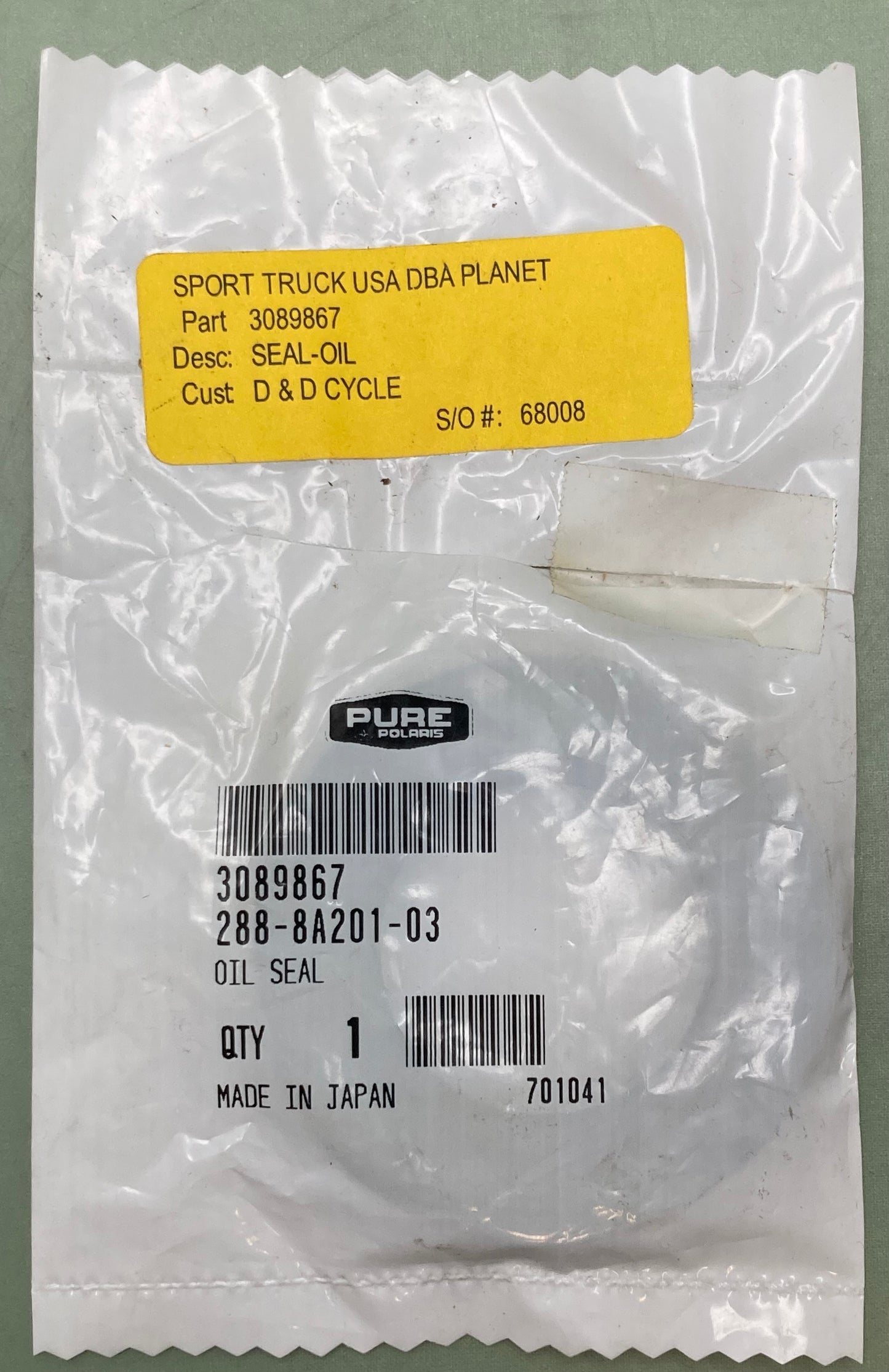 New Genuine Polaris 3089867 Oil Seal