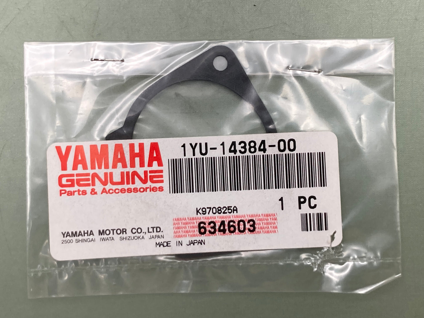 New Genuine Yamaha 1YU-14384-00 Gasket, Float Chamber 1YU-14384-00-00