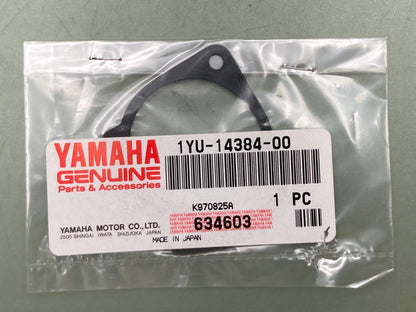 New Genuine Yamaha 1YU-14384-00 Gasket, Float Chamber 1YU-14384-00-00