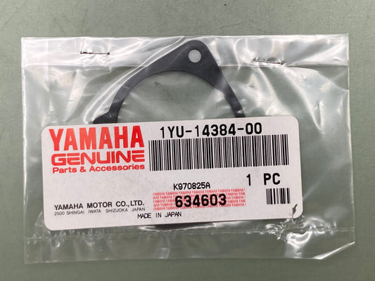 New Genuine Yamaha 1YU-14384-00 Gasket, Float Chamber 1YU-14384-00-00