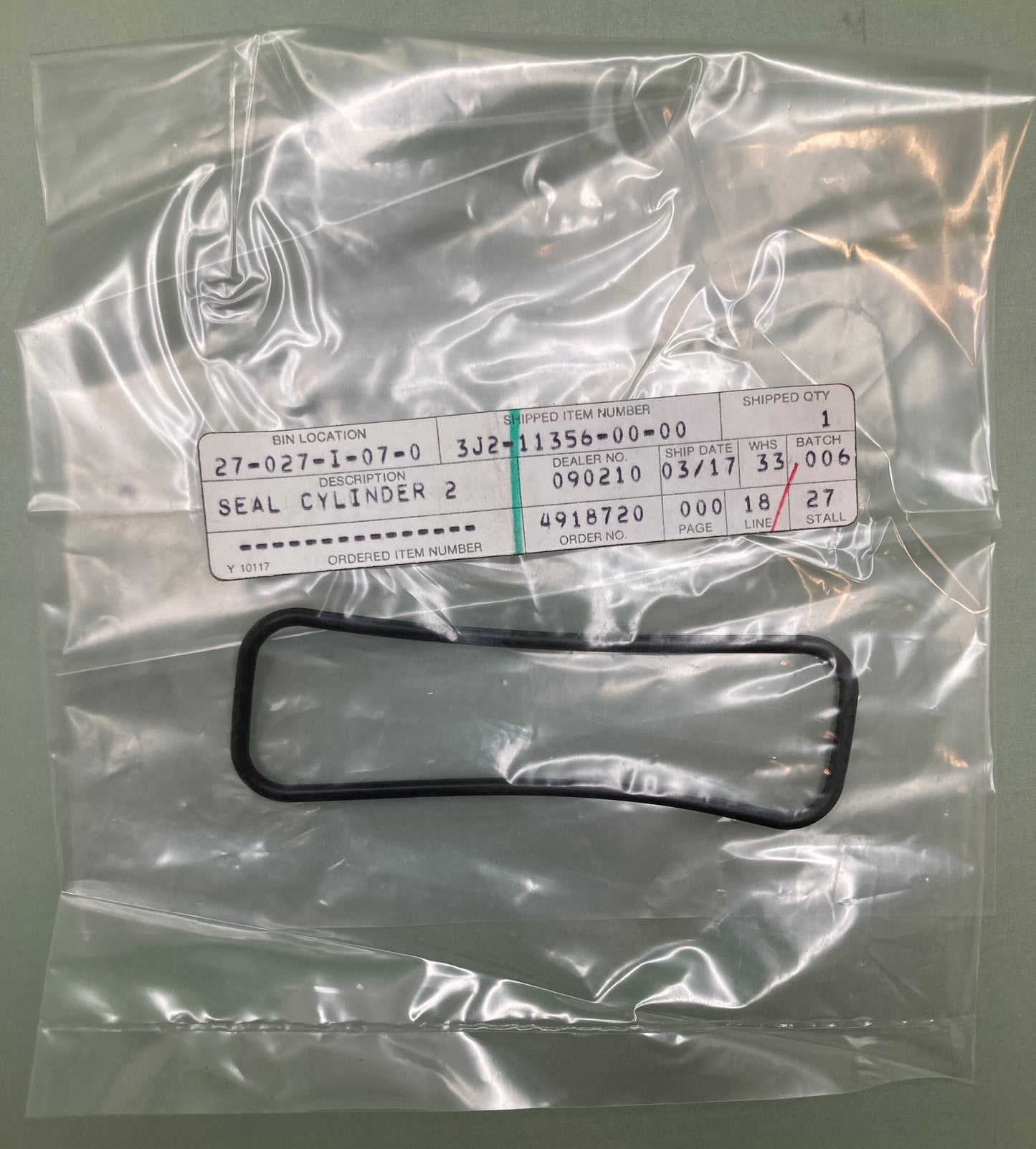 New Replaces Yamaha 3J2-11356-00 Cylinder Seal 2, 3J2-11356-00-00